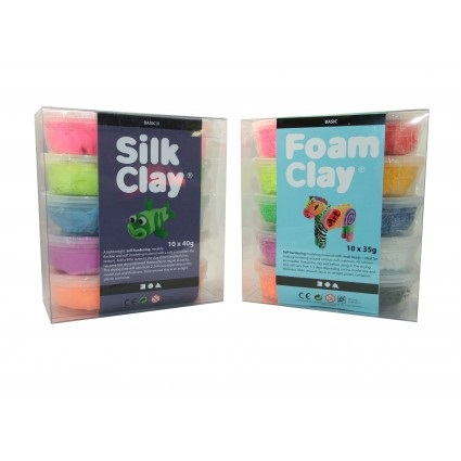 Foam clay, silk clay